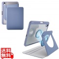 iPad mini(A17 Pro) フラップケース 360度回転 背面クリア 2アングル スリープ 写真1