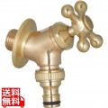 プレーンフォーセット ホース用蛇口B ゴールド 写真1