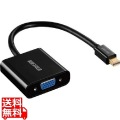 Mini DisplayPort/Thunderbolt-VGA変換アダプタ ブラック 写真1