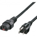抜け防止ロック電源コード(2m) ブラック APW12-515C13LK02 写真1