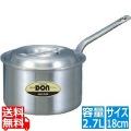アルミDON片手深型鍋 18cm ※ ガス火専用 写真1