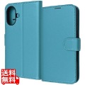 iPhone 16 Like STD 耐衝撃 マグベルト シンプル 手帳型レザーC/SBL 写真1