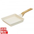 軽くて使いやすいホワイトセラミック エッグパン15cm×18cm 写真1
