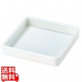 角肉皿 20cm 角 白塗 写真1