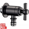 プレーンフォーセット ホース用蛇口C ブラック 写真1