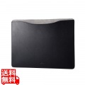 MacBook Pro / Air 13インチ 13.6インチ ( M2 2022 M1 2020 2019 2018 ) 用 パソコン ケース カバー スリーブタイプ ソフトレザー 内側起毛素材 スリム ブラック 写真1