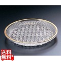 籠目 丸皿 天金 KM-KG1G 写真1