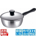 エルム IH 3層鋼 ユキヒラパン 18cm 業務用 ※ IH対応 IH (100V/200V)とガス火対応 写真1