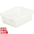 トンボ 水切篭セット(中篭・水槽)No.3 ベージュ 写真1