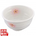和食器コレクション ピンク白吹小花 丼 4寸 写真1