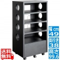 ゲーム機ラック 幅49 高さ99 GRK-002 ブラック 宮武製作所 写真1