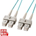 メガネ型光ファイバケーブル(マルチ50μmOM3、SC×2-SC×2、3m) 写真1