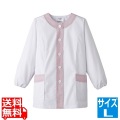 女性用デザイン白衣 長袖 FA-723 L 写真1