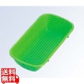 TH PP製 長角型 醗酵カゴ 48759 グリーン 写真1