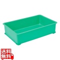 EBM PPカラー番重 B型 小 グリーン(サンコー製) 写真1