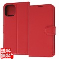 iPhone 14 / 13 耐衝撃 手帳 マグネット/レッド 写真1