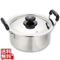 18-0モリブデン実用鍋 両手 22cm(4.2L) 写真1