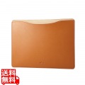 MacBook Pro / Air 13インチ 13.6インチ ( M2 2022 M1 2020 2019 2018 ) 用 パソコン ケース カバー スリーブタイプ ソフトレザー 内側起毛素材 スリム キャメル 写真1