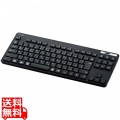 キーボード ワイヤレス Bluetooth 抗菌 薄型 ワイヤレスキーボード ミニキーボード メンブレン式 ブラック 写真1
