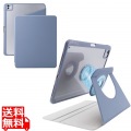13インチiPad Pro(M4) フラップケース 360度回転 背面クリア 2アングル スリープ 写真1