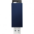 USB3.0/2.0対応 ノック式USBメモリー 16GB ブルー 写真1