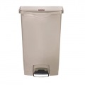 ラバーメイド スリムジムステップオンコンテナー フロントステップ 68L ベージュ 1883460 写真2