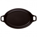 オーバルスタッカブルディッシュ 24cm 黒 40509-393 ※ IH対応 IH (100V/200V)とガス火対応 写真2