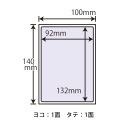 PPE-1(VP) 個人情報保護ラベル ナナ目隠しラベル PPE1 貼り直し可能簡易タイプ はがき全面サイズ 東洋印刷 1面付け 92×132mm 白黒 500シート入り 写真2