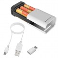 Type-C対応電池6本交換式チャージャー 写真2