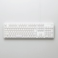 有線キーボード/メンブレン式/フルサイズ/ホワイト TK-FCM104WH 写真2