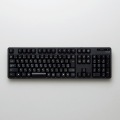無線キーボード/メンブレン式/フルサイズ/ブラック TK-FDM106TBK 写真2