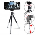 スマートフォン用/コンパクト三脚/2段伸縮タイプ/ブラック 写真2