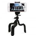 スマートフォン用/フレキシブル三脚/ブラック 写真2