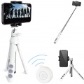 スマートフォン用/2way三脚/Bluetoothリモコン付/ホワイト 写真2
