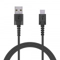 スマートフォン用USBケーブル/USB(A-C)/認証品/高耐久/1.2m/ブラック 写真2