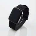 Apple Watch 44/42mm/ファブリックバンド/ブラック 写真2