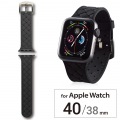 Apple Watch 40/38mm/シリコンバンド/イントレチャート/ブラック 写真2