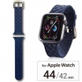 Apple Watch 44/42mm/シリコンバンド/イントレチャート/ブルー 写真2