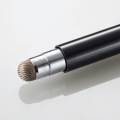 スマートフォン用タッチペン/マグネットキャップ/導電繊維タイプ/ブラック 写真2