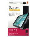 iPad 10.2 2019年モデル/フラップケース/ソフトレザー/2アングル/軽量/ブラック 写真2