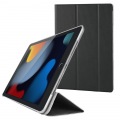 iPad ケース 第7世代 第8世代 10.2 対応 フラップ レザー 背面クリア 薄型 ポリカーボネート ブラック 写真2