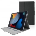 iPad 10.2 2019年モデル/フラップケース/ソフトレザー/フリーアングル/スリープ対応/ブラック 写真2