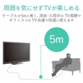 テレビ用ヘッドホン ステレオ オーバーヘッド 3.5mmミニプラグ 音量コントローラー 軽量 コンパクト 疲れにくい 5m ブラック 写真2