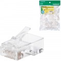自作用LANケーブル RJ45コネクタ CAT6 CAT6A 単線・ヨリ線対応 100個入り 写真2
