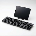 フルキーボード Bluetooth メンブレン式 スタンド付 マルチペアリング対応 TK-FBM112BK 写真2