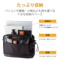 ビジネスバッグ パソコンバッグ 整理 ポケット 15.6インチ 2way 撥水加工 ポリエステル ショルダーベルト付き おすすめ メンズ 写真2