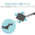 タブレットスタンド 床置き アーム型 フレキシブルアーム 高さ調整可能 5.0?12.9inch スマホ タブレット ブラック 写真2