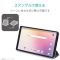dtab Compact ドコモ d-42A ケース カバー レザー フラップ ブラック 薄型 軽量 背面クリア 画面保護 写真2