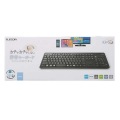 キーボード Bluetooth 静音 抗菌 ブラック 写真2