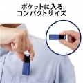 USBメモリ 128GB USB3.1(Gen1)対応 ノック式 ストラップホール付 ブルー 写真2